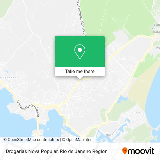 Drogarias Nova Popular map