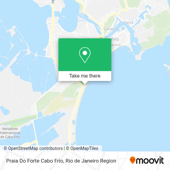 Praia Do Forte Cabo Frio map