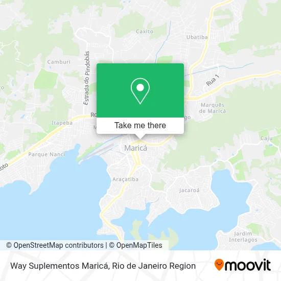 Way Suplementos Maricá map