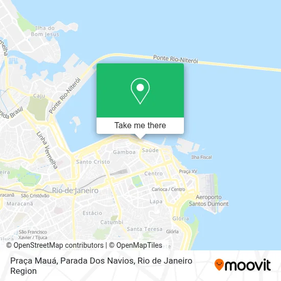 Praça Mauá, Parada Dos Navios map