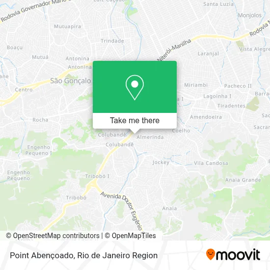 Point Abençoado map