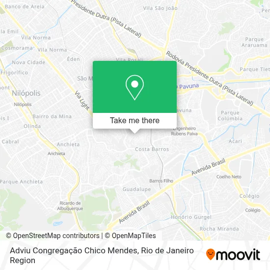 Adviu Congregação Chico Mendes map