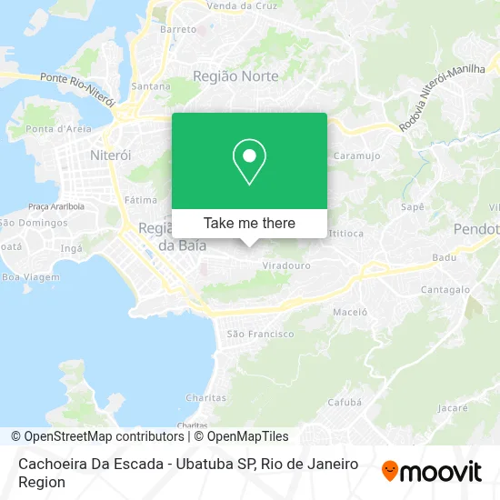 Cachoeira Da Escada - Ubatuba SP map