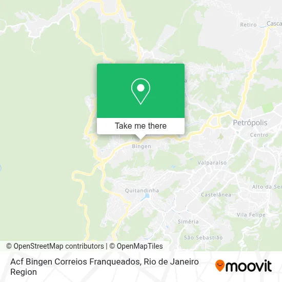 Acf Bingen Correios Franqueados map