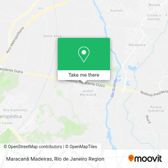 Maracanã Madeiras map