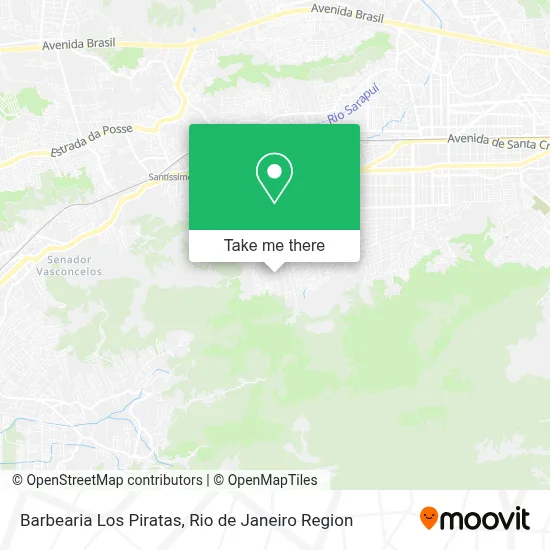 Barbearia Los Piratas map