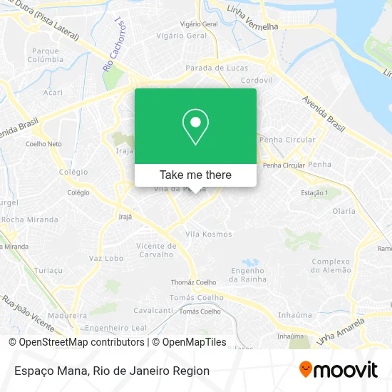 Espaço Mana map