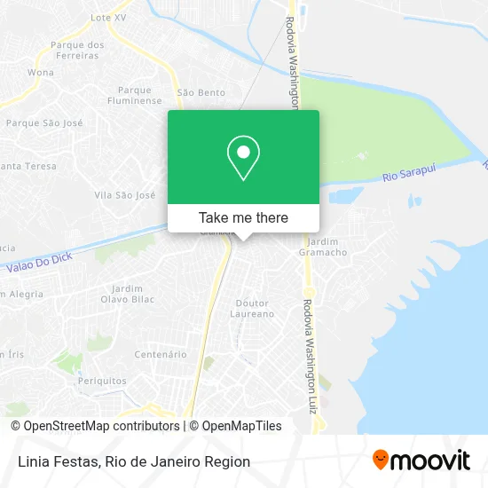Linia Festas map