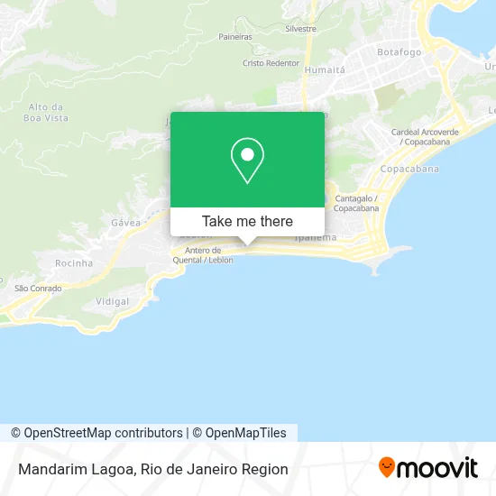 Mandarim Lagoa map