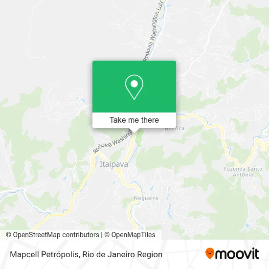 Mapcell Petrópolis map