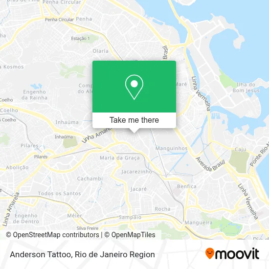 Anderson Tattoo map