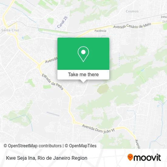 Kwe Seja Ina map