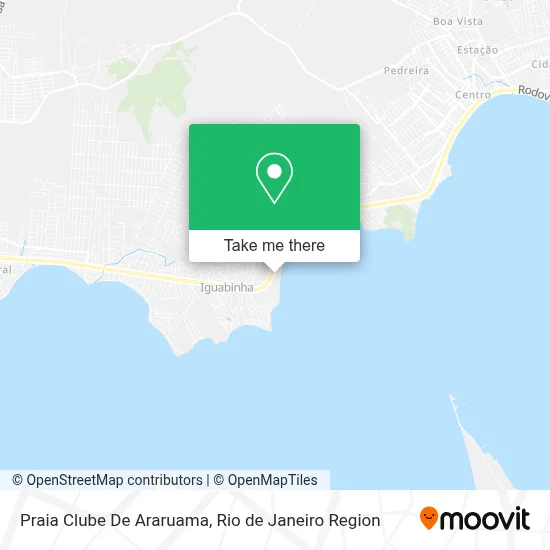 Praia Clube De Araruama map