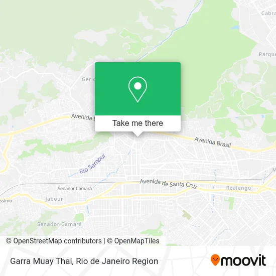 Garra Muay Thai map