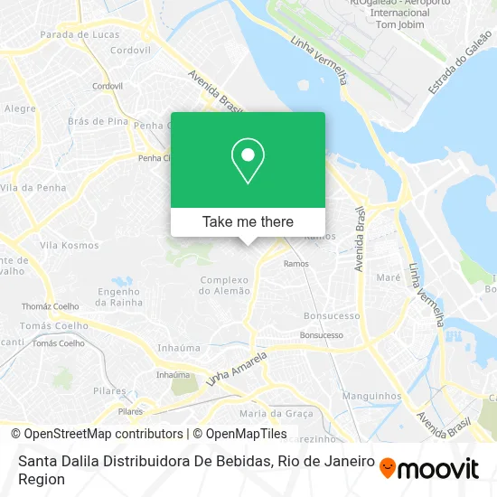 Santa Dalila Distribuidora De Bebidas map
