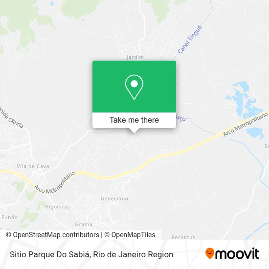 Sitio Parque Do Sabiá map