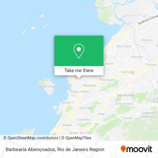 Barbearia Abençoados map