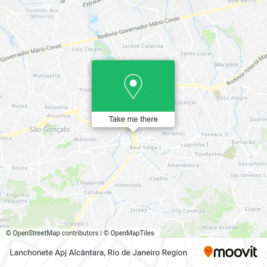 Lanchonete Apj Alcântara map