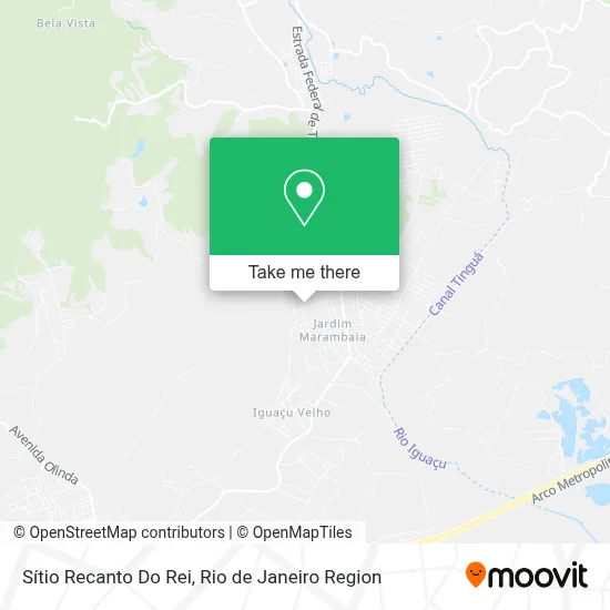 Sítio Recanto Do Rei map