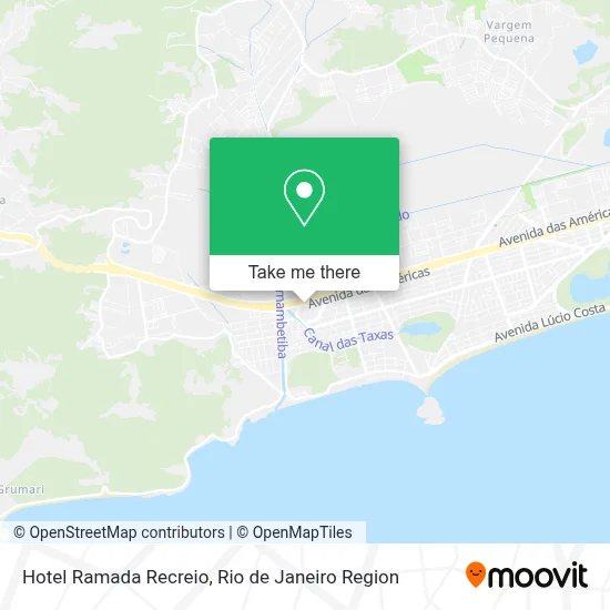Hotel Ramada Recreio map