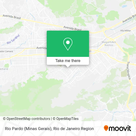Rio Pardo (Minas Gerais) map