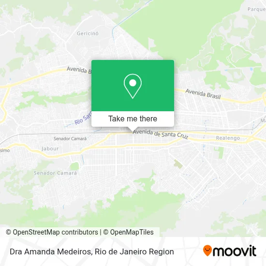 Dra Amanda Medeiros map