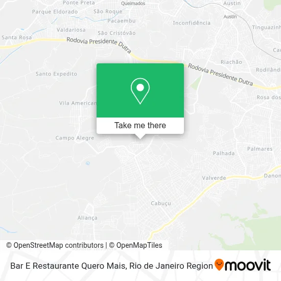 Bar E Restaurante Quero Mais map
