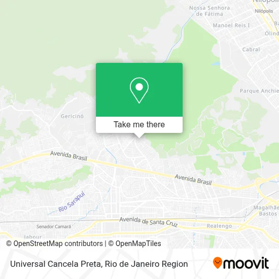 Universal Cancela Preta map