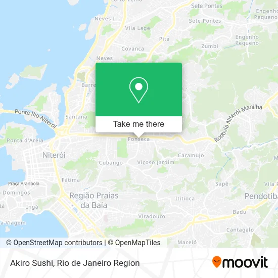 Akiro Sushi map