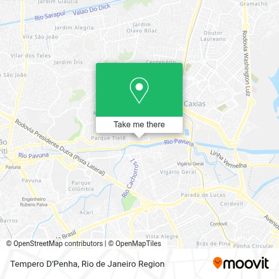 Tempero D'Penha map