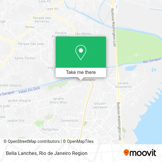 Bella Lanches map