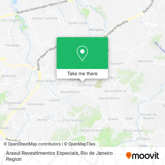 Arasul Revestimentos Especiais map
