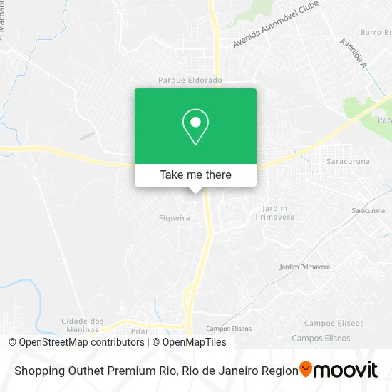 Shopping Outhet Premium Rio map