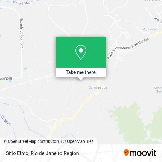 Sítio Elmo map