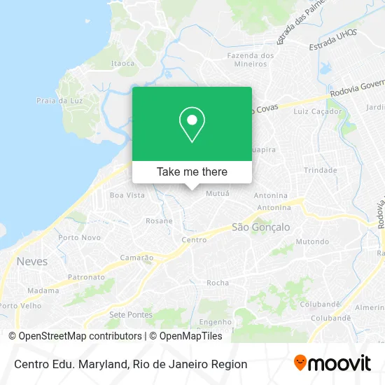 Centro Edu. Maryland map