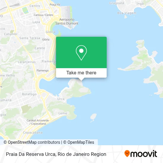 Praia Da Reserva Urca map