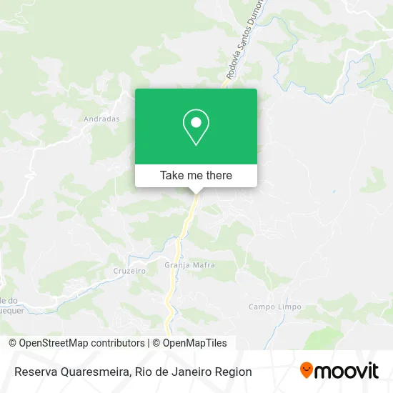 Reserva Quaresmeira map