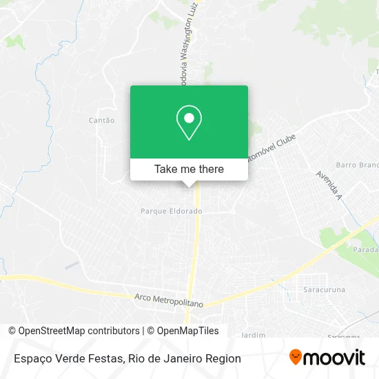 Espaço Verde Festas map