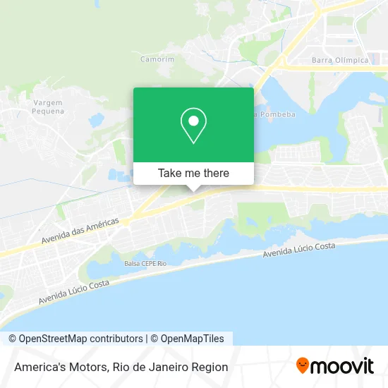 America's Motors map