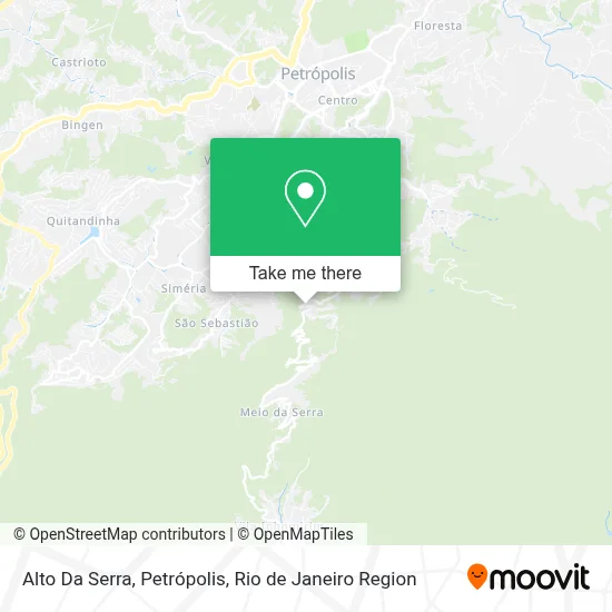 Alto Da Serra, Petrópolis map