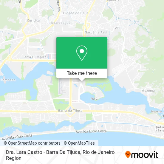 Dra. Lara Castro - Barra Da Tijuca map