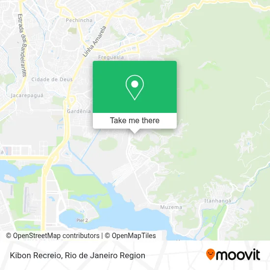 Kibon Recreio map