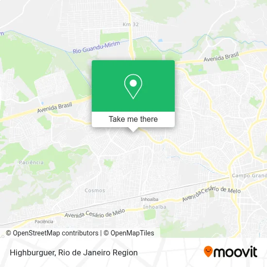 Highburguer map