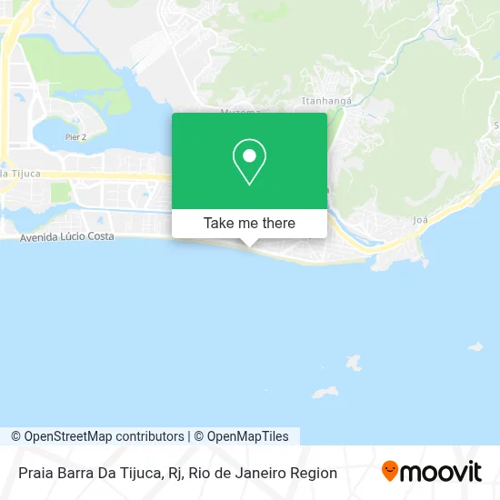 Praia Barra Da Tijuca, Rj map