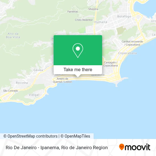 Rio De Janeiro - Ipanema map