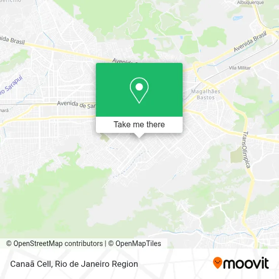 Canaã Cell map