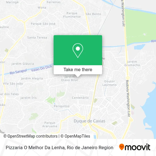 Pizzaria O Melhor Da Lenha map