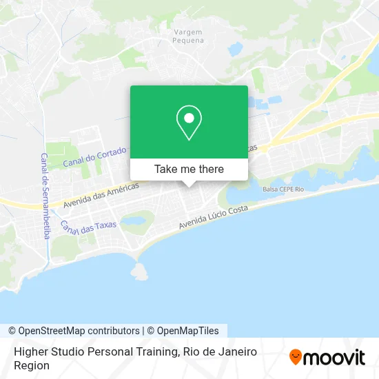 Higher Studio Personal Training map