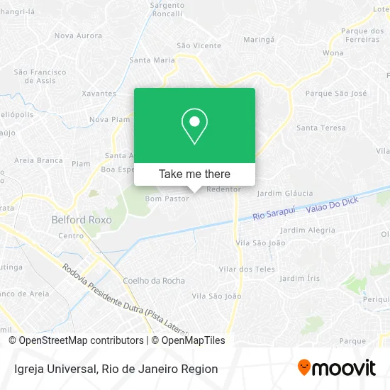 Igreja Universal map