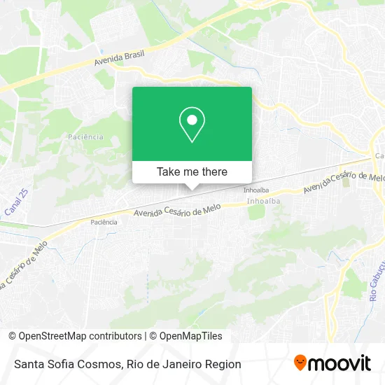 Santa Sofia Cosmos map
